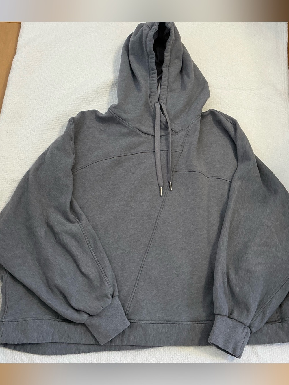 Men's Crewneck Hoodie Sweater in Heather Gray